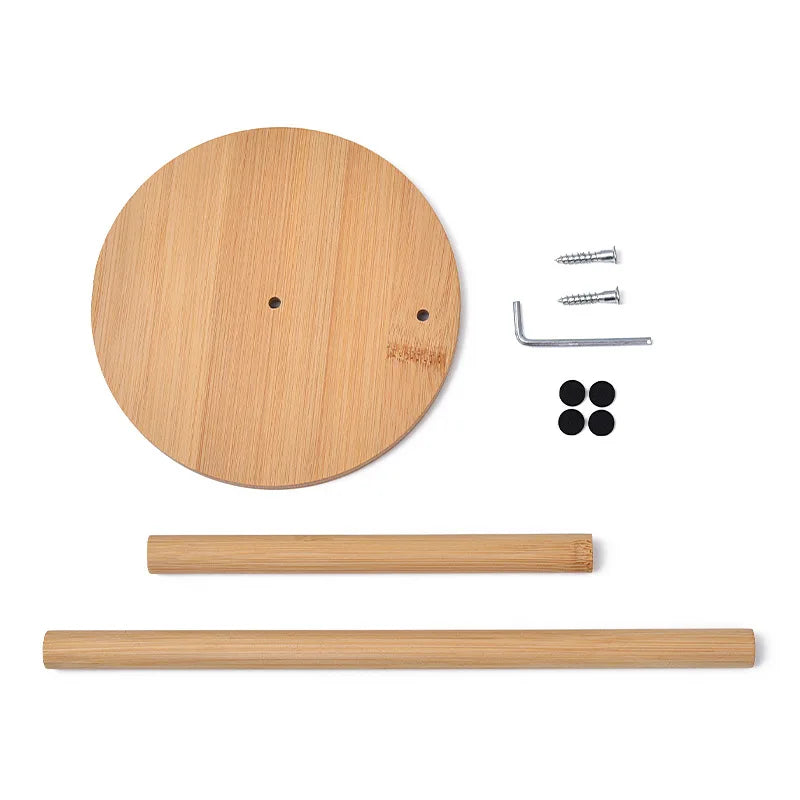 Bamboo Kitchen Roll Paper & Tissue Holder – Desktop Rack