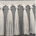 Boho Cotton Tassel Trim Ribbon 11cm Macrame Fringe – 1 Yard Tassel Fringe Trim Nixie A-1Knot