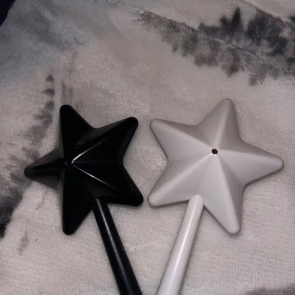 Magic Wand Salt & Pepper Shakers – Star Long Handle Set