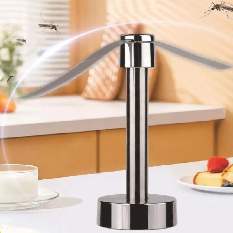 Portable Stainless Steel Fly Repellent Fan | Battery Powered Fly Repellent Fan Nixie
