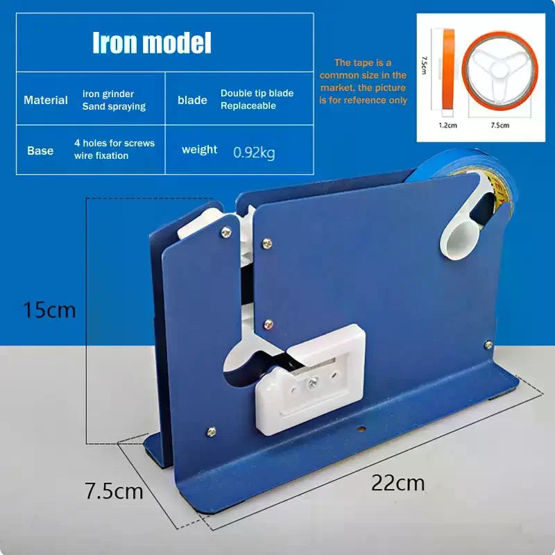 Portable Metal Bag Sealer with Tape Dispenser & Trimmer Bag Sealer Tool Nixie
