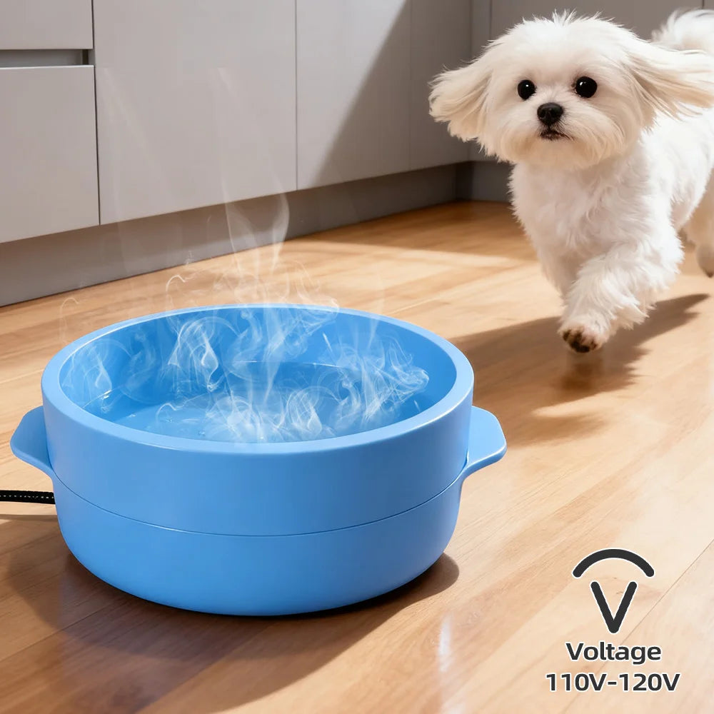 Heated Pet Bowl 2-in-1 Food & Water Warmer for Cats & Dogs Heated Pet Bowl Nixie