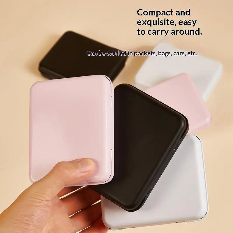 Mini Rectangular Tinplate Box – Portable Metal Tin Storage Case