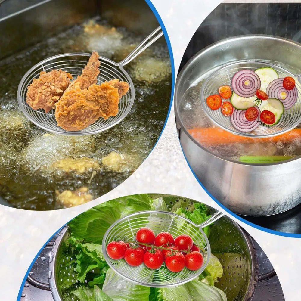 Stainless Steel Spider Strainer Skimmer Spoon for Frying & Cooking Kitchen Strainer Skimmer Nixie