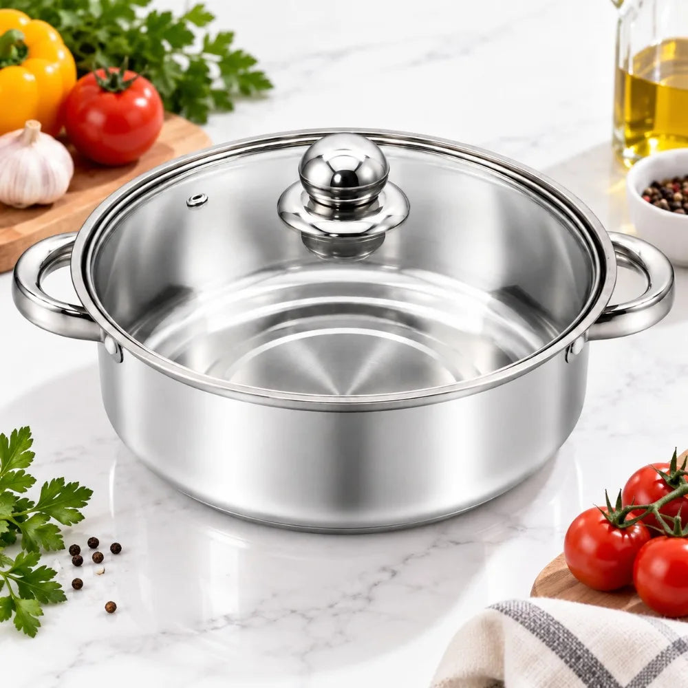 BEQ Stainless Steel Soup Stock Pot – Induction & Gas Safe Soup & Stock Pot Nixie