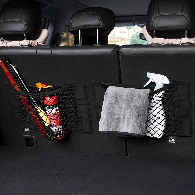 Car Trunk Storage Net Bag – SUV Rear Seat Organizer Car Cargo Organizer Nixie