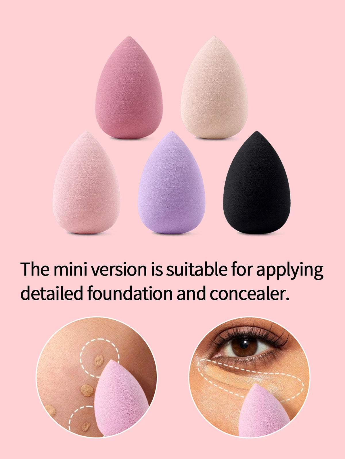 12Pcs Mini Makeup Sponges – Water-Expanding & Washable Makeup Sponge Set Nixie