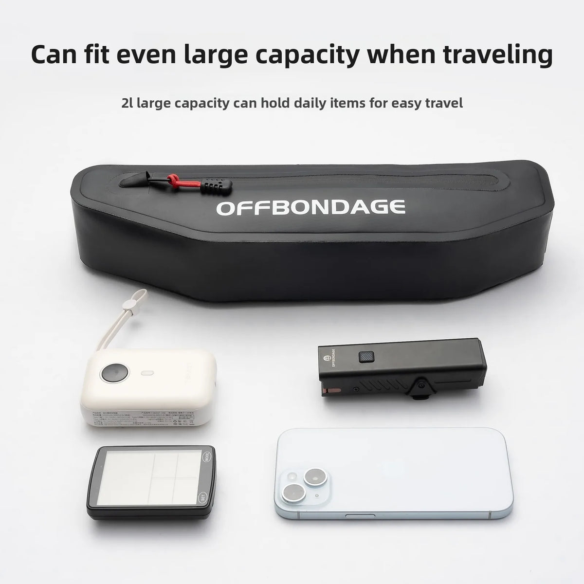 OFFBONDAGE 2L Waterproof Bike Triangle Frame Bag | MTB Top Tube Bike Frame Bag Nixie