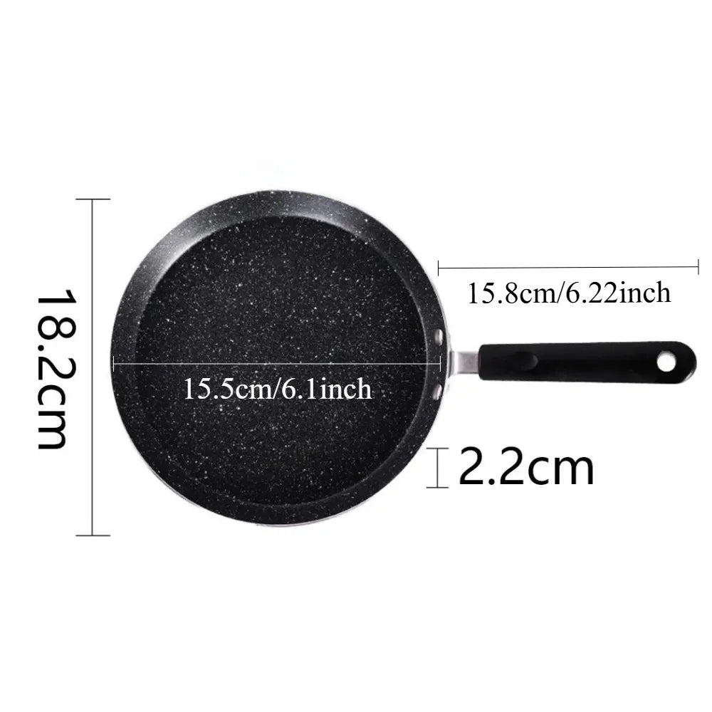 Nonstick Crepe Pan – Pancake, Omelette & Pizza Skillet Nonstick Crepe Pan Nixie
