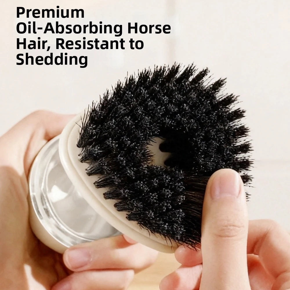 Self-Dispensing Dish Brush | Ergonomic Grip & Round Bristles Dish Cleaning Brush Nixie