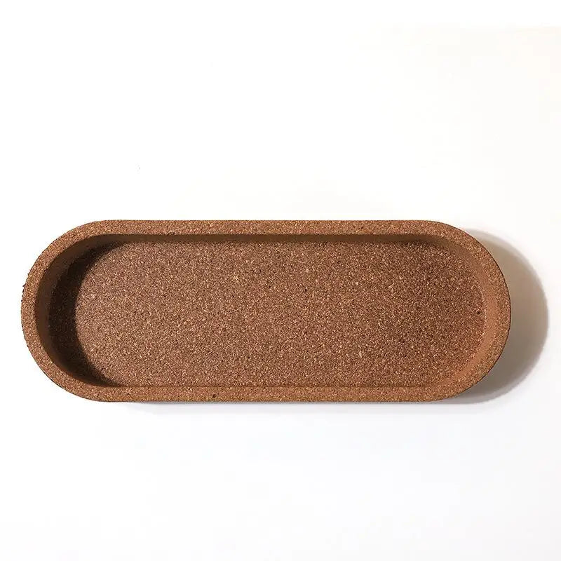 Oval Cork Tray – Heat Resistant Countertop Organizer S & L Cork Organizer Tray Nixie L
