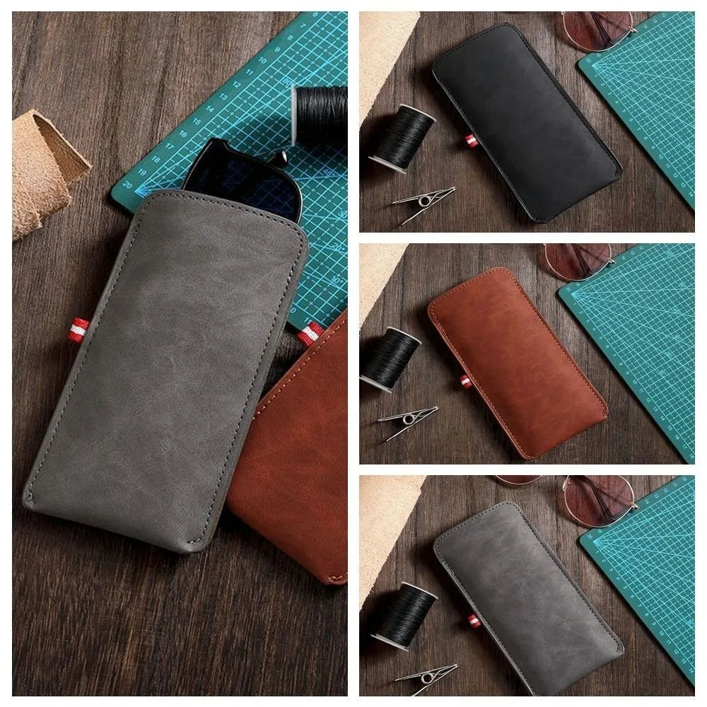 PU Leather Glasses Pouch with Velvet Lining – Unisex Eyeglasses Case Nixie