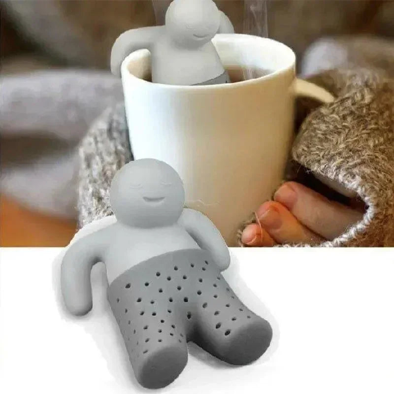 Mr. Tea Man Silicone Tea Infuser – BPA-Free Loose Leaf Filter