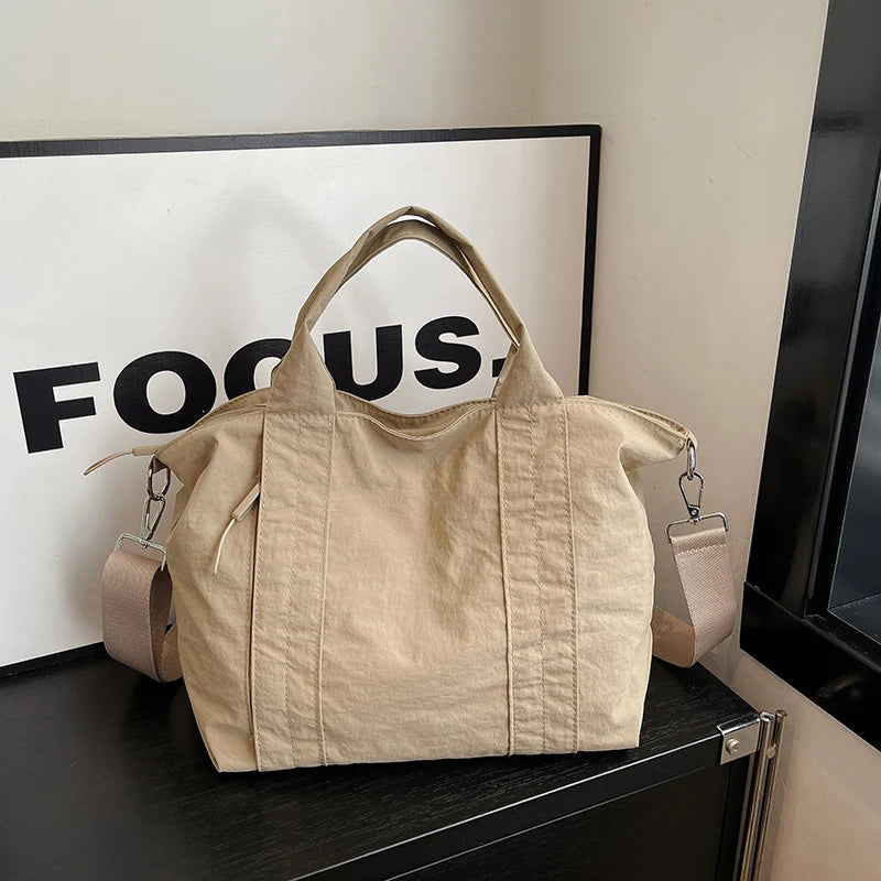 Japanese Minimalist Large Canvas Tote Bag for Women 2025 Canvas Tote Bag Nixie