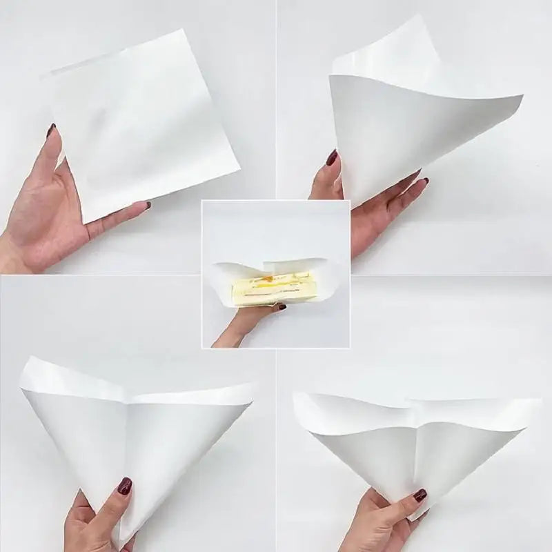100 PCS Greaseproof Paper Bags | Oil-Proof Food Packaging Food Packaging Bags Nixie