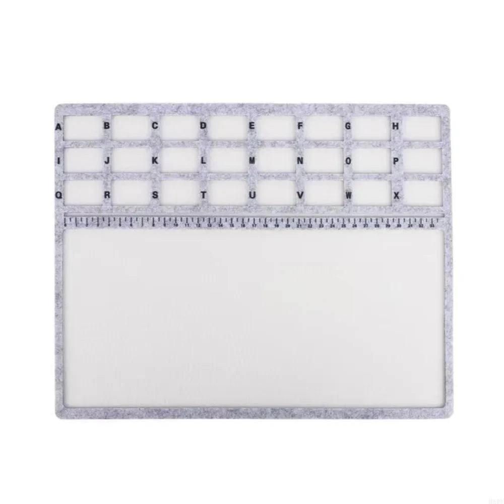 Felt Beading Tray with Scale Markings – Nonslip Bead Mat Beading Tray Mat Nixie L