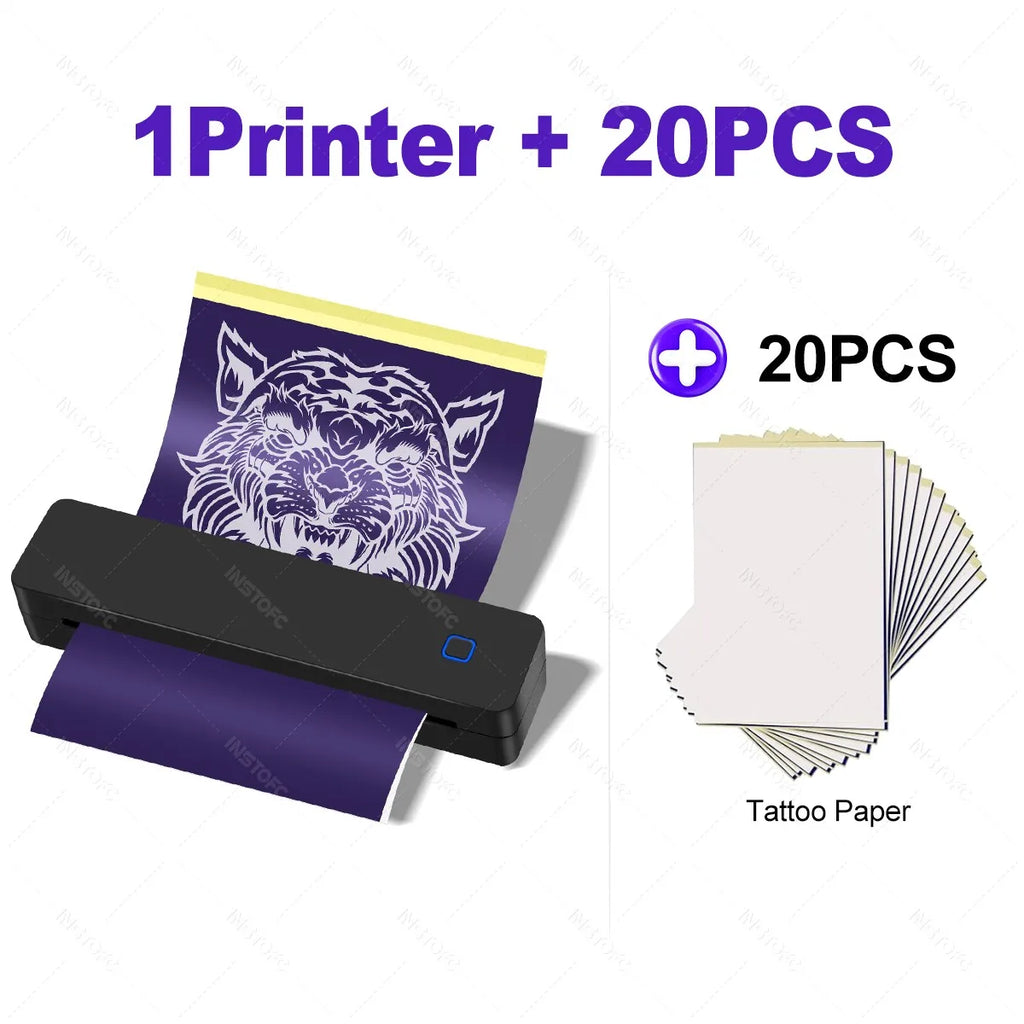 INSTOFC A4 Wireless Bluetooth Thermal Printer & Stencil Copier