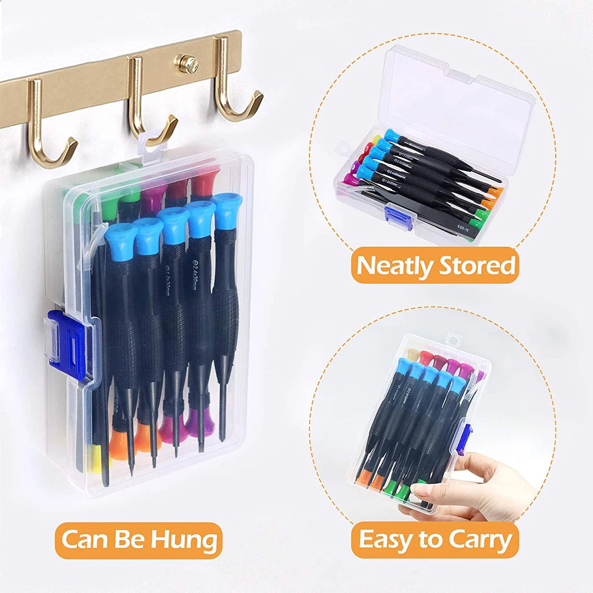 18pc Magnetic Precision Screwdriver Set – Watch, Phone & Glasses Precision Screwdriver Set Nixie