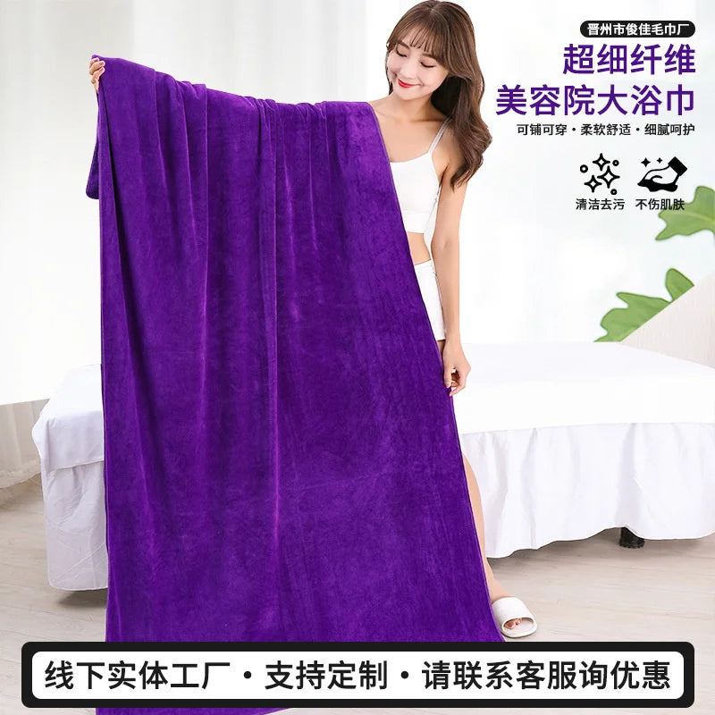 Large Microfiber Bath Towels – Salon & Massage Blanket Microfiber Bath Towel Nixie