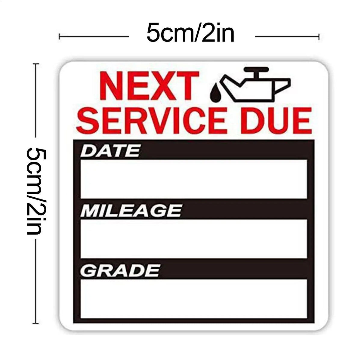 40 Pcs Oil Change Reminder Stickers for Windshield Windows