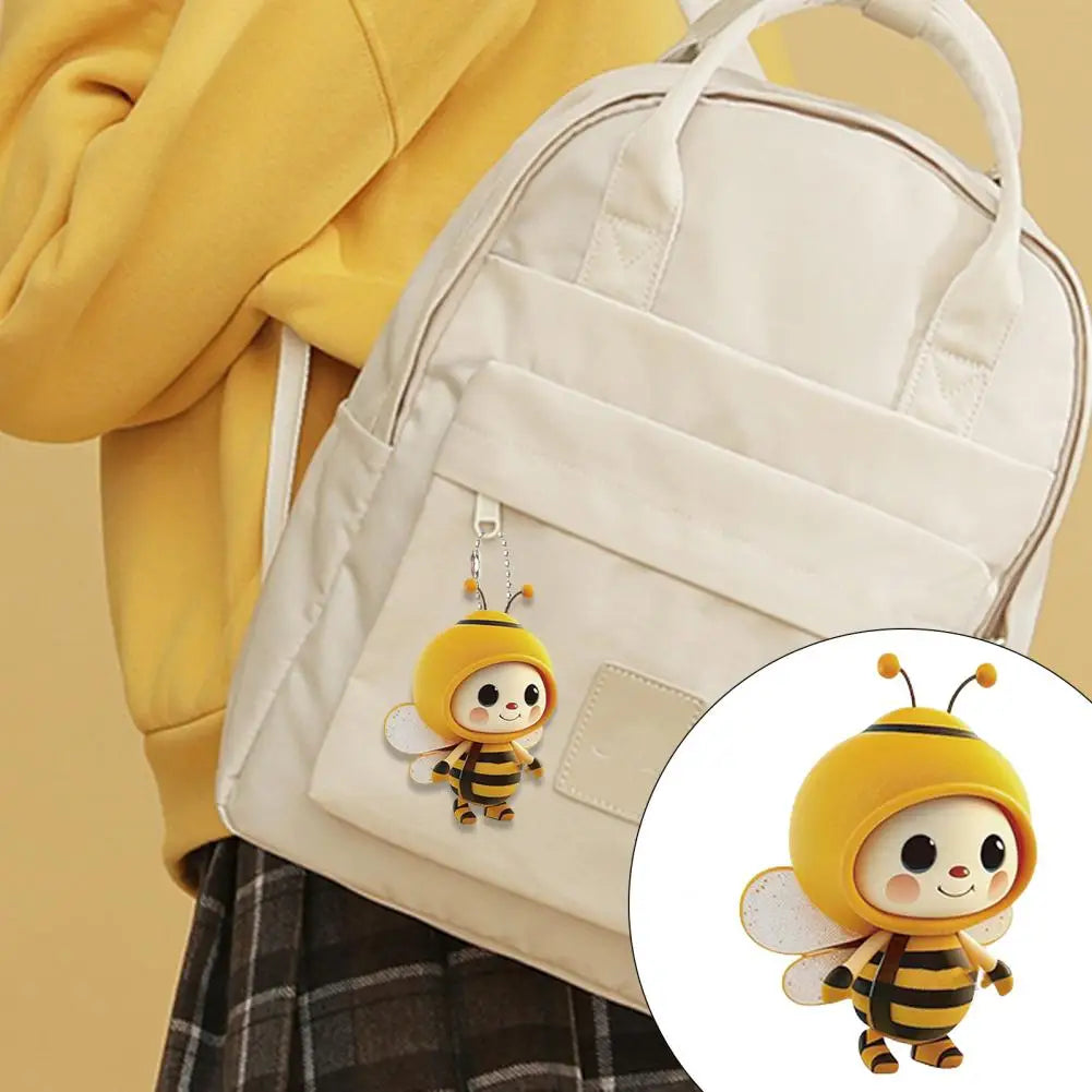 Acrylic Bee Hanging Ornament – Car, Window & Keychain Charm