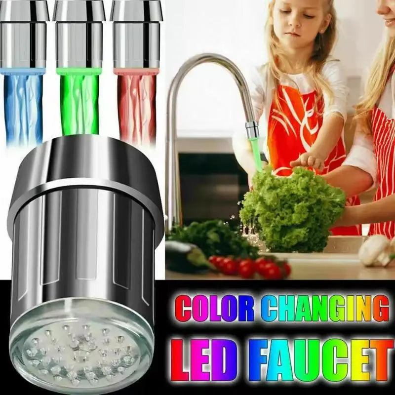 3-Color LED Temperature-Sensitive Faucet Aerator Tap Nozzle Faucet Aerator Nixie Default Title