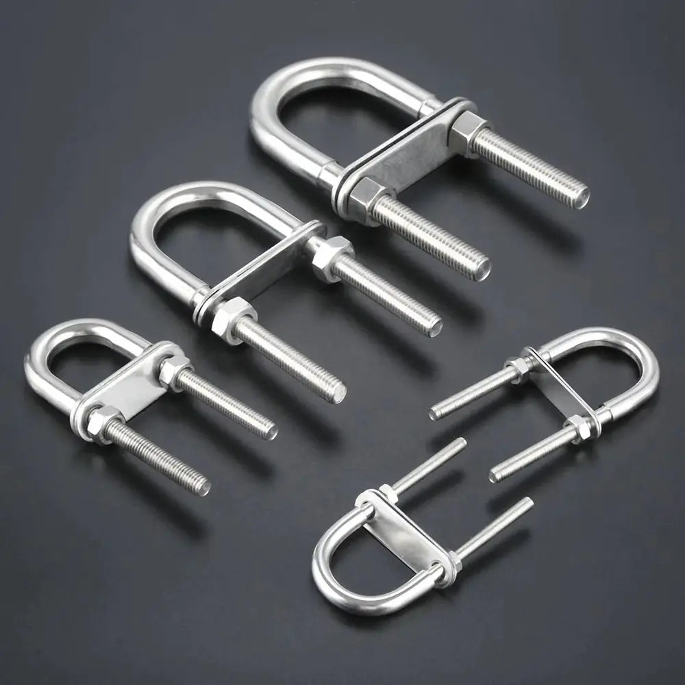 304 Stainless Steel Marine U-Bolt Boat Hardware M5–M12 with Nut Marine U-Bolt Nixie