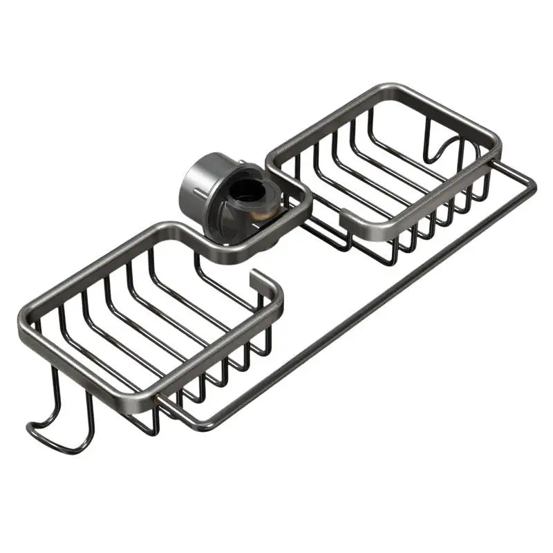Faucet Mounted Kitchen Sink Organizer – Sponge & Soap Holder Sink Organizer Rack Nixie