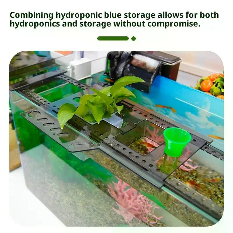 Aquarium Plant Holder Rack – Punch-Free Fish Tank Shelf Aquarium Plant Rack Nixie