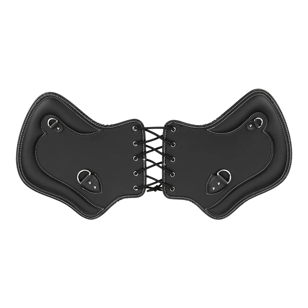 Motorcycle PU Leather Heat Shield Saddle Deflector – Universal Fit Motorcycle Heat Shield Nixie Type C Black