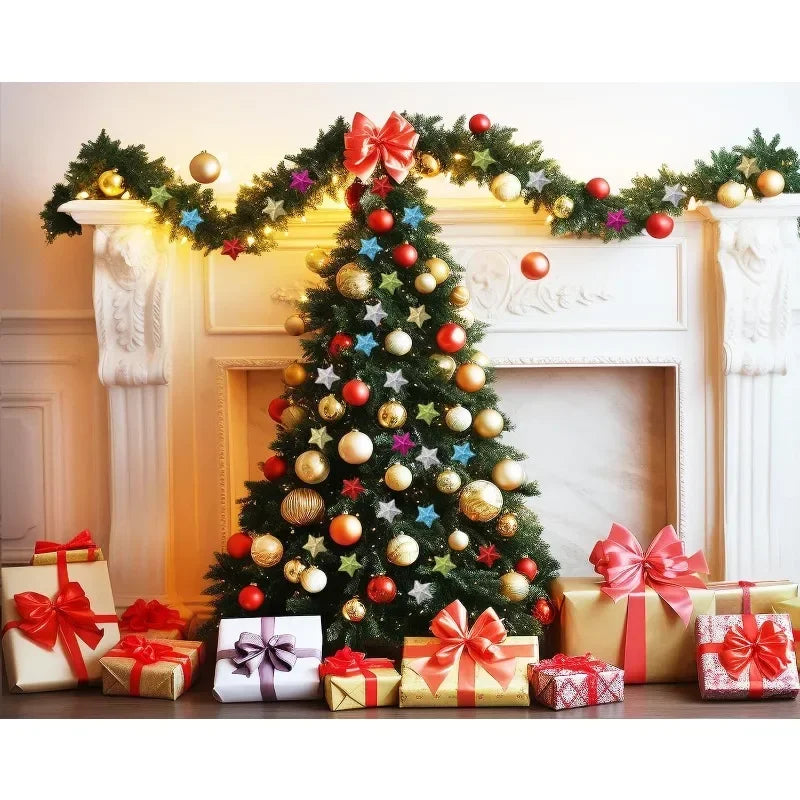 30Pcs Glitter Star Ornaments – Holiday Wreath & Party Decor Holiday Ornaments Nixie