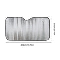 Large Truck Windshield Sunshade – Aluminum Foil UV Protector Windshield Sunshade Nixie 31.5x82.7in