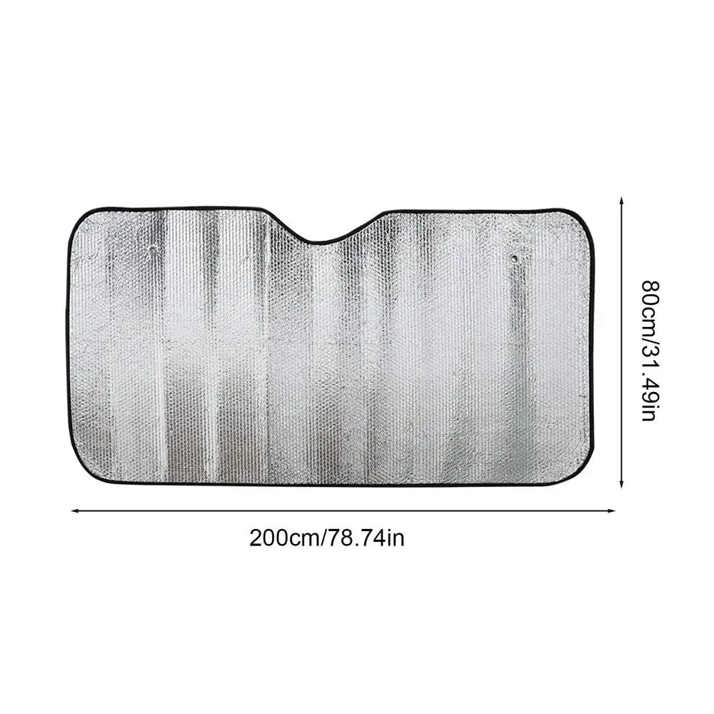 Large Truck Windshield Sunshade – Aluminum Foil UV Protector Windshield Sunshade Nixie 31.5x82.7in