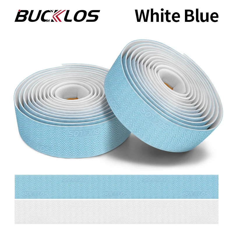 BUCKLOS Gradient Bike Handlebar Tape – Road & Gravel Bar Wrap Bike Handlebar Tape Nixie BLUE