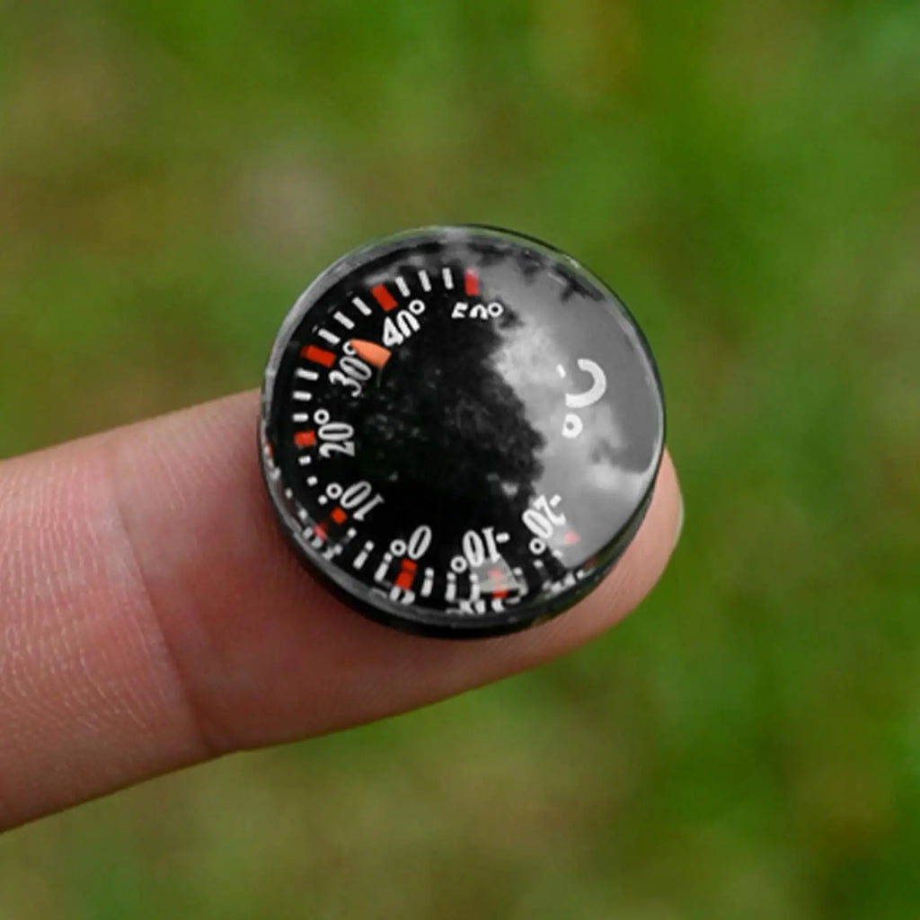 Mini Circular Car Thermometer – Waterproof, No Battery Needed