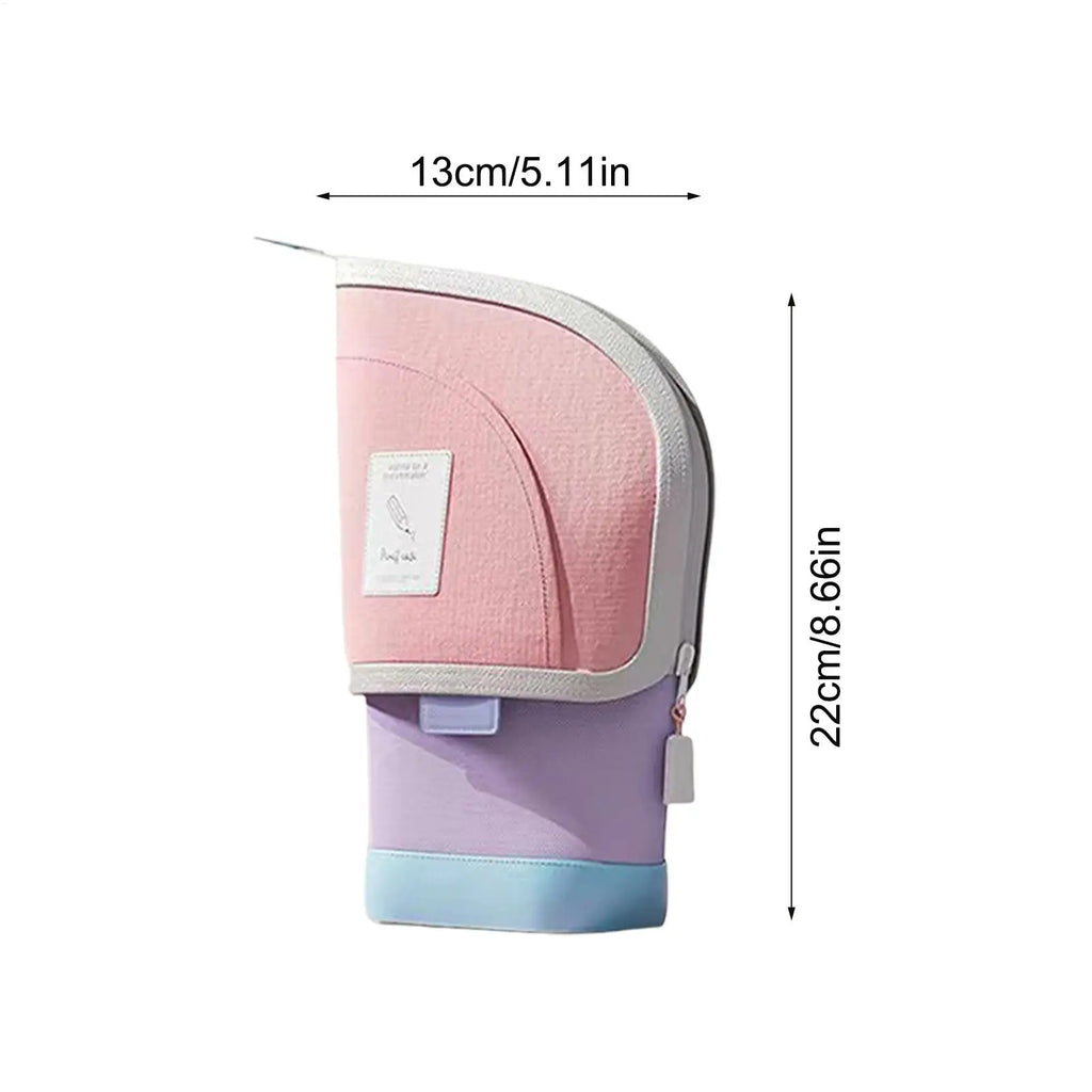 2-in-1 Retractable Pencil Bag & Standing Pen Holder Organizer Pencil Bag Organizer Nixie