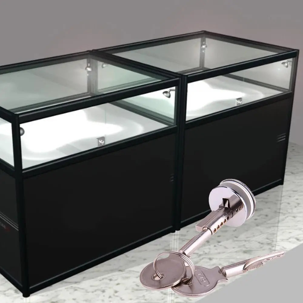 Copper Cylinder Lock for Sliding Glass Door Cabinet Showcase Cabinet Glass Lock Nixie