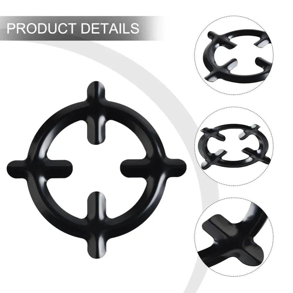 Cast Iron Moka Pot Stand – Gas Stove Burner Grate Tripod Moka Pot Stand Nixie black