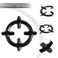 Cast Iron Moka Pot Stand – Gas Stove Burner Grate Tripod Moka Pot Stand Nixie black