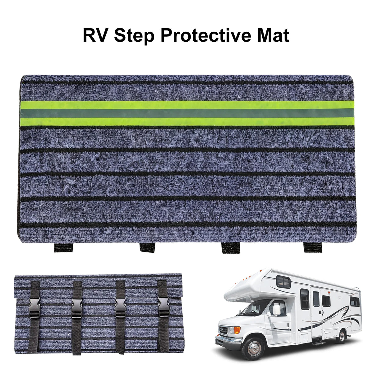Non-Slip RV Step Cover Mat – Waterproof Motorhome Stair Carpet RV Step Cover Mat Nixie