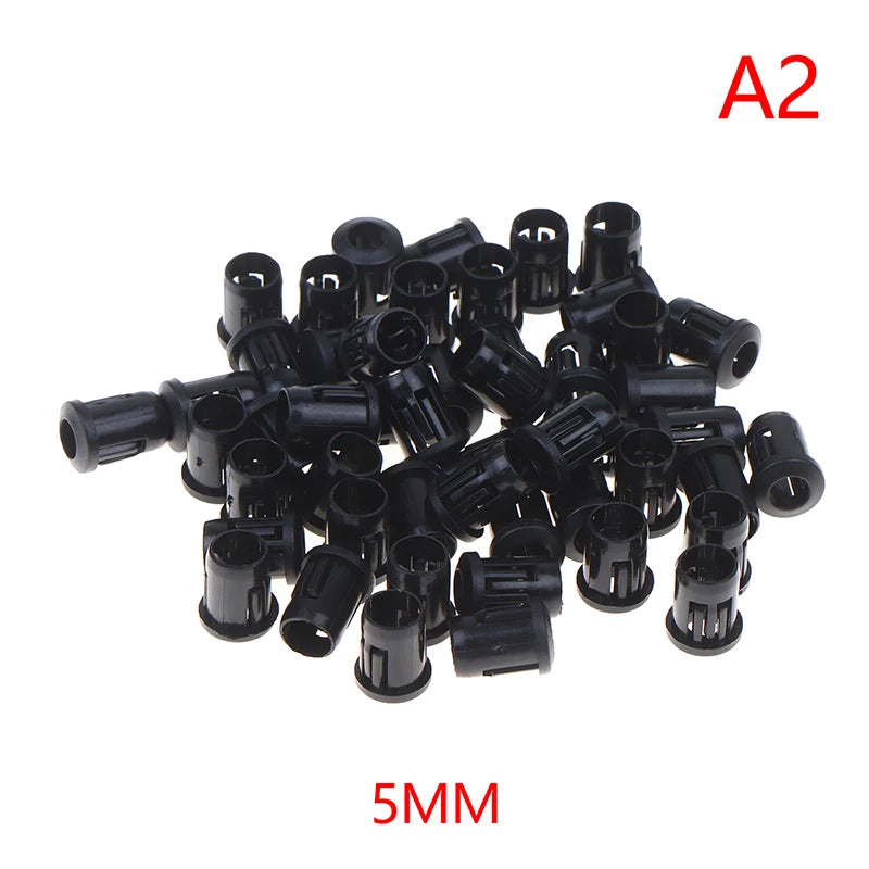 50Pcs LED Lamp Holders Snap-In Plastic Shell 3mm 5mm 8mm LED Lamp Holders Nixie F5 50pcs