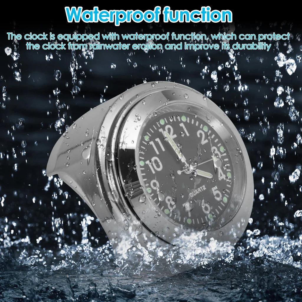 Motorcycle Handlebar Clock – Waterproof Night Luminous Watch