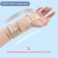 Adjustable Wrist Brace Dual Aluminum Splint – Right & Left Wrist Brace Splint Nixie beige-right-L