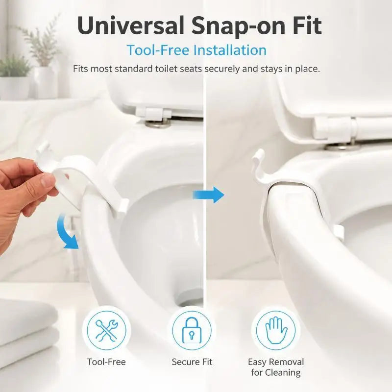 Toilet Seat Stabilizer – Fix Wobbly Lid & No-Touch Lifter
