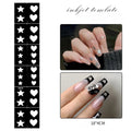 5-Sheet Nail Art Stamping Stencils – Hollow Out Decal Plates Nail Art Stencils Nixie 09