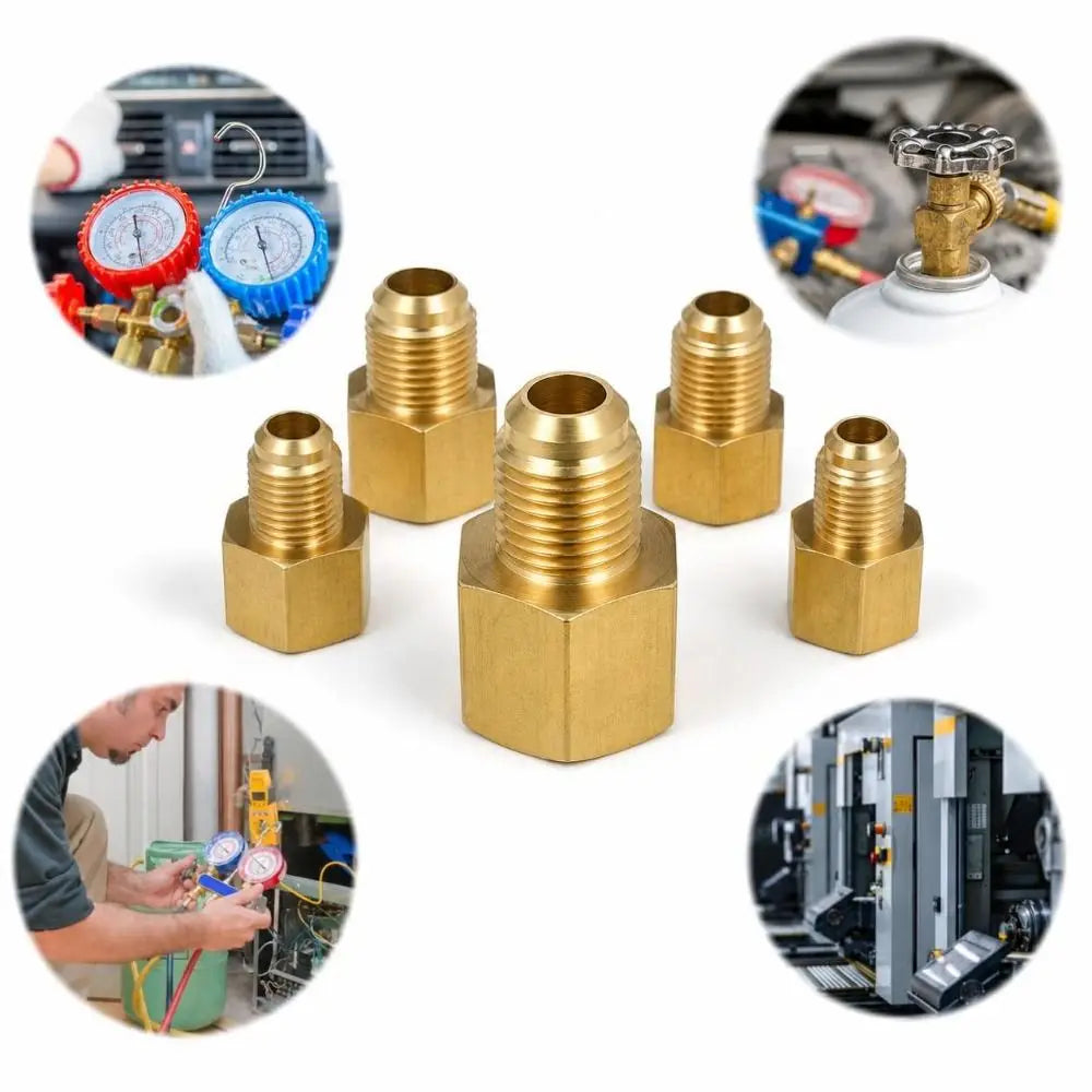 45-Degree SAE Brass Flare Fitting Female to Male 1/4–3/4 Inch Brass Pipe Fitting Nixie