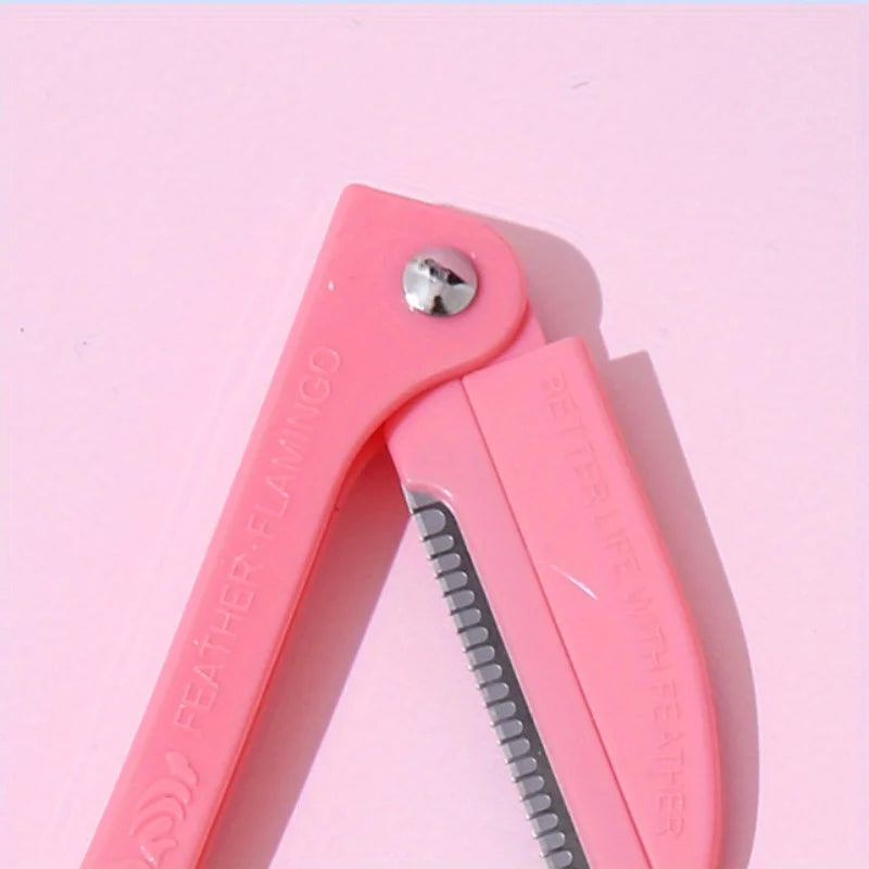 3PCS Foldable Eyebrow Trimmer Set – Stainless Steel Safety Blades
