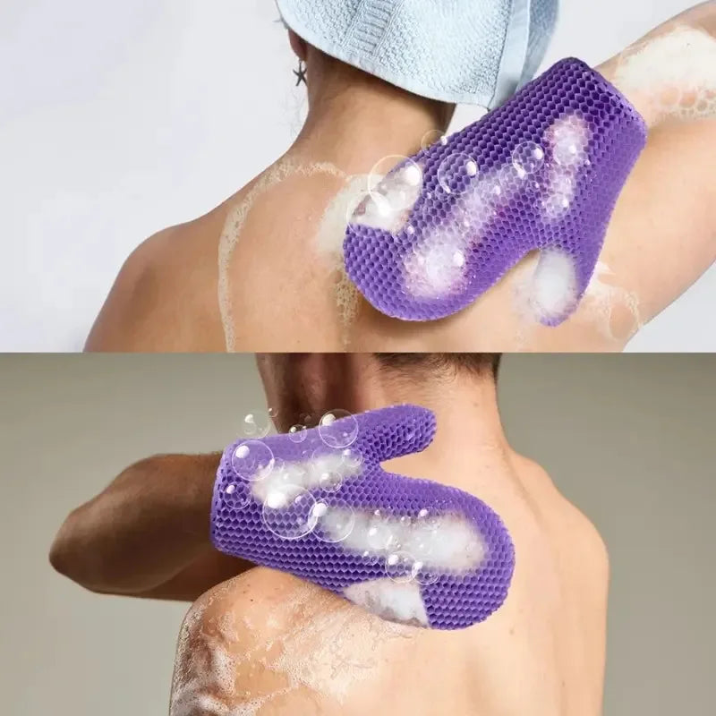 Honeycomb TPU Exfoliating Shower Glove – Quick-Dry Scrubber Exfoliating Shower Glove Nixie