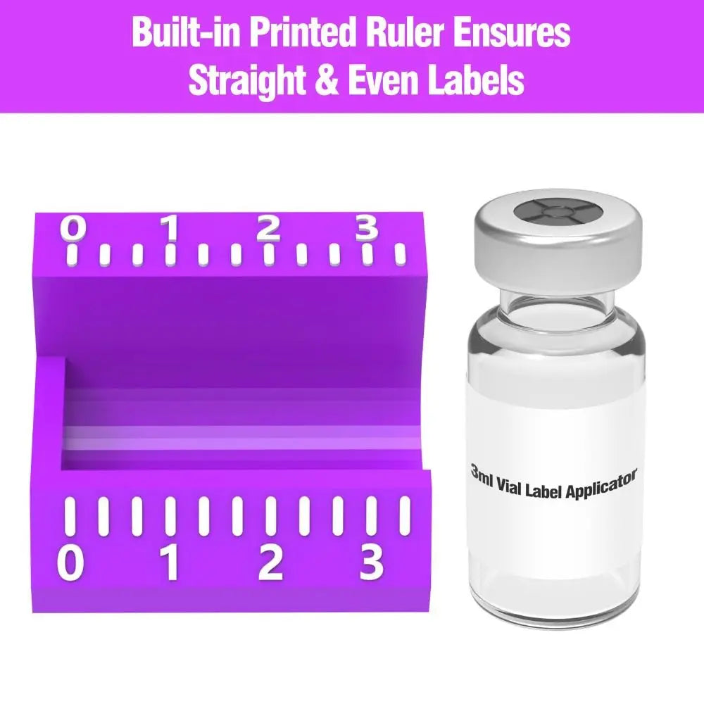 Vial Label Applicator 3ml & 10ml – Precise Reusable Labeling Tool Label Applicator Tool Nixie