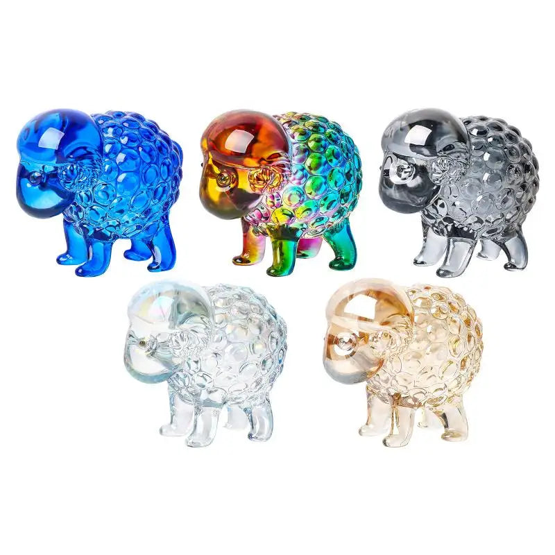 Crystal Zodiac Sheep Statue 2027 Lucky Figurine Home Decor Gift Crystal Figurine Nixie